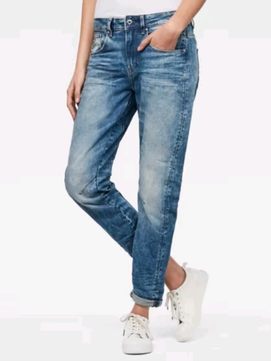 G-Star Denim - G-Star Raw Arc 3D Low Boyfriend WMN Tapeted Leg Blue Washed Jeans Size W33-L32